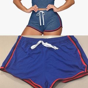 Cotton athletic lounge shorts track shorts size large